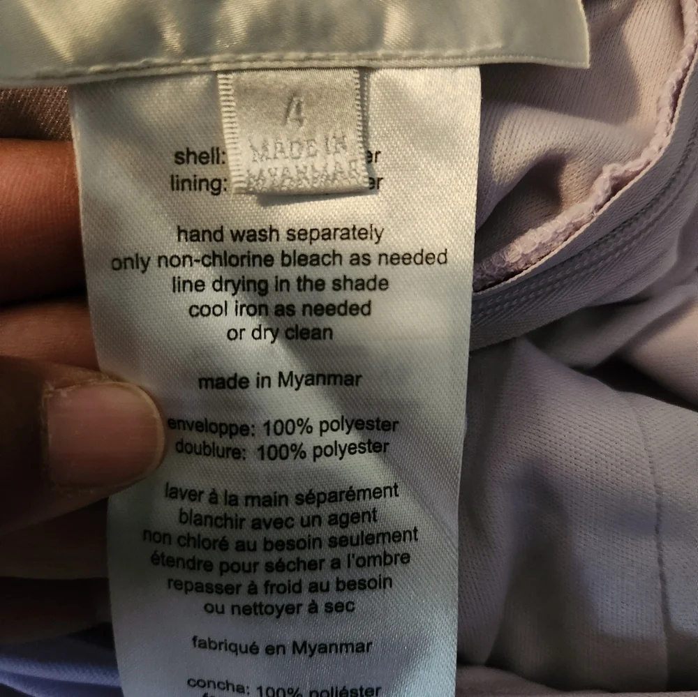 David's bridal one shoulder gown - Picture 5 of 7